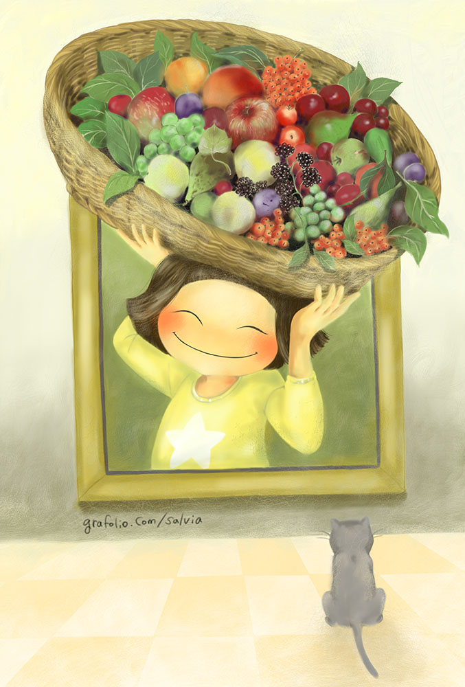 과일과 소녀